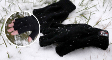 Knitted fingerless gloves REDBASS