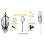 Spinning landing net folding Special telescope Fencl