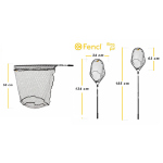 Spinning landing net folding Special telescope Fencl