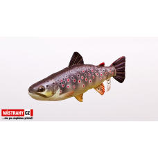 Fish pillow THE BROWN TROUT mini - lenght 35 cm