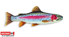 Fish pillow THE RAINBOW TROUT - lenght 62 cm Fish pillow THE RAINBOW TROUT - lenght 62 cm