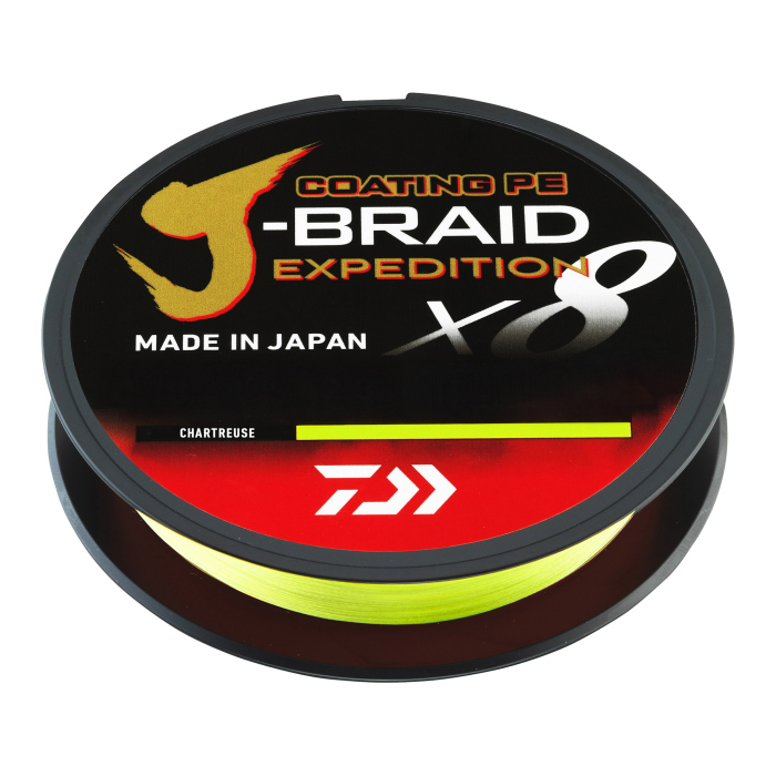 DAIWA J-BRAID Expedition Expedition X8 150 m - Chartreuse DAIWA J-BRAID Expedition Expedition X8 150 m - Chartreuse