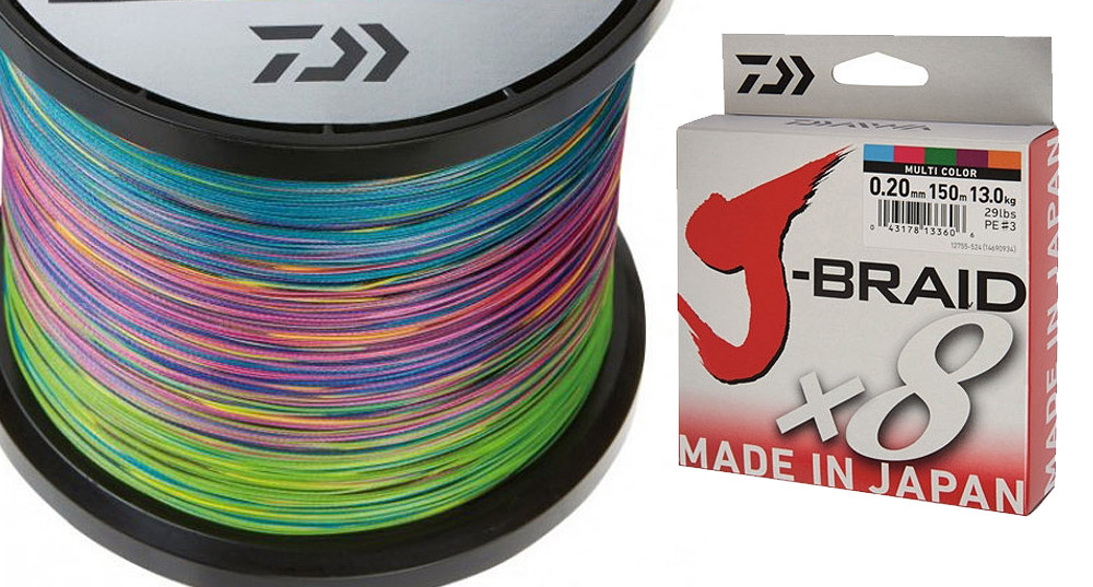 DAIWA J-BRAID X8 Multi-color 300 m