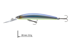 Wobbler DAIWA Tournament Double Clutch 60SP-G - 6 cm