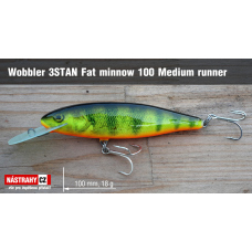 Wobbler 3STAN Fat minnow 100 medium runner