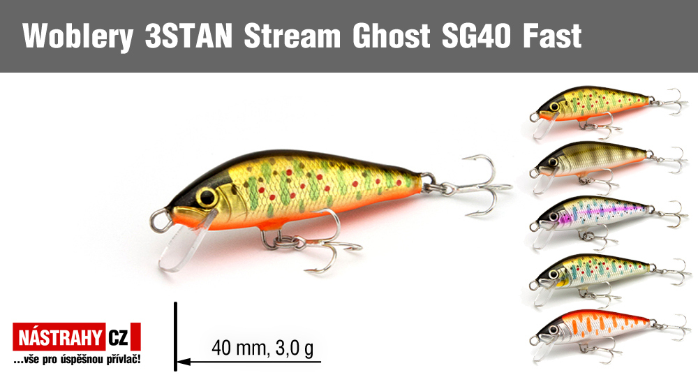 Wobbler 3STAN Stream Ghost SG40 Fast Wobbler 3STAN Stream Ghost SG40 Fast