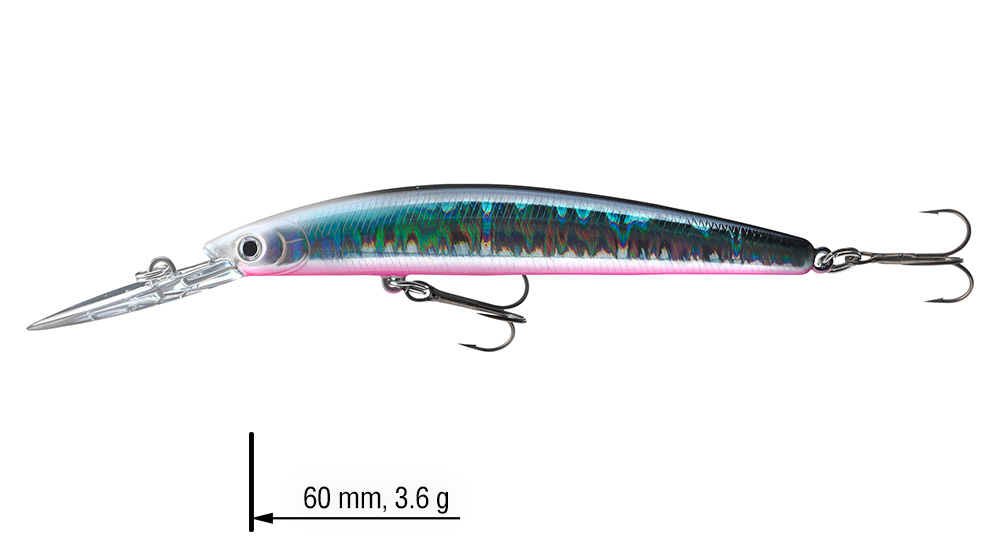 Daiwa Kunstköder, Daiwa Steez Shad 60SP-SR Special Shiner Wobbler bleifrei